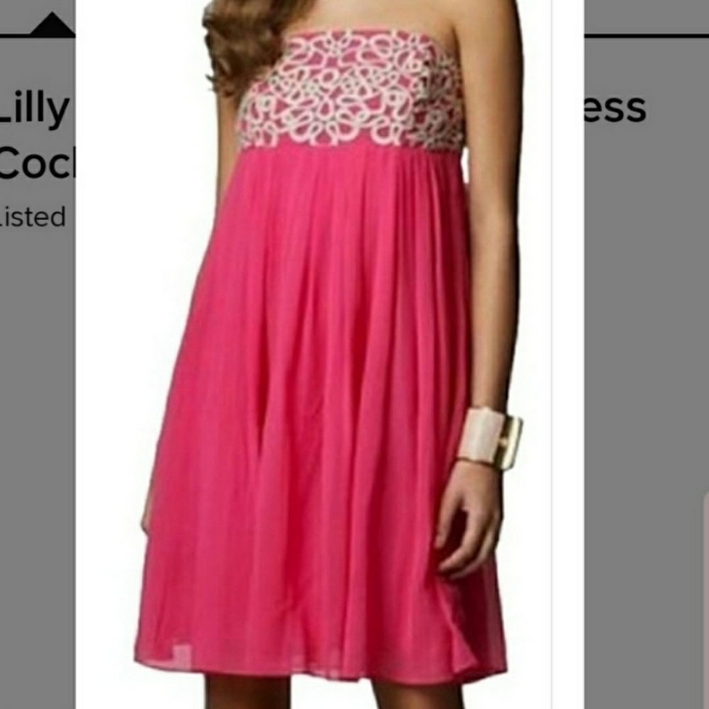 🎉 NEW! Lilly Pulitzer Chiffon Knee length Dress